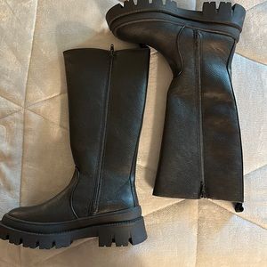 A New Day knee high lug boot size 8